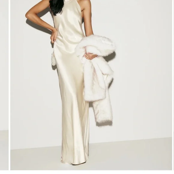 Reformation Ivory Silk Wedding Dress - Picture 5 of 10